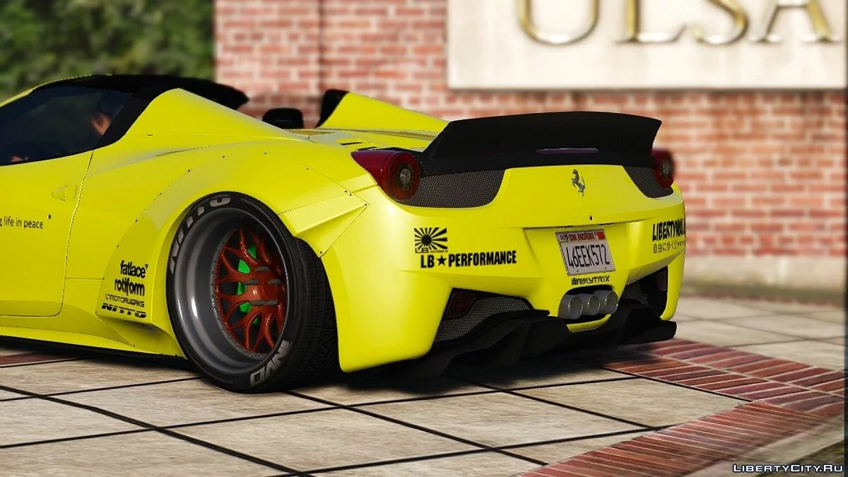 Liberty Walk Ferrari 458 Spider [Add-On | Tuning | Livery] 1.0 / GTA 5
