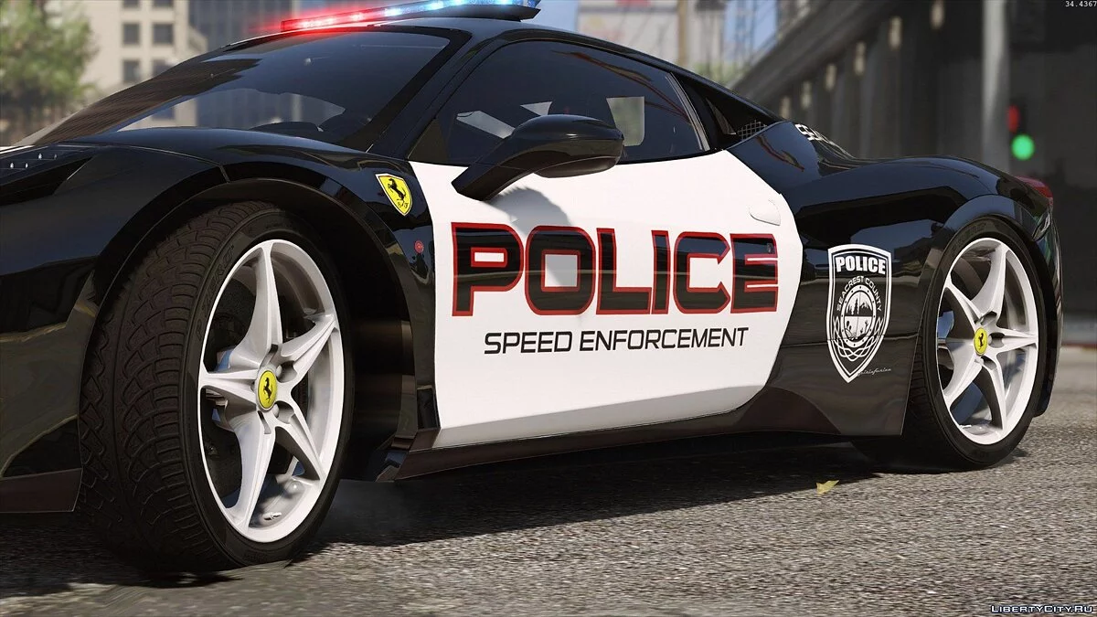 Ferrari 458 Italia | Hot Pursuit Police | AUTOVISTA [Add-On / Replace | Template] / GTA 5