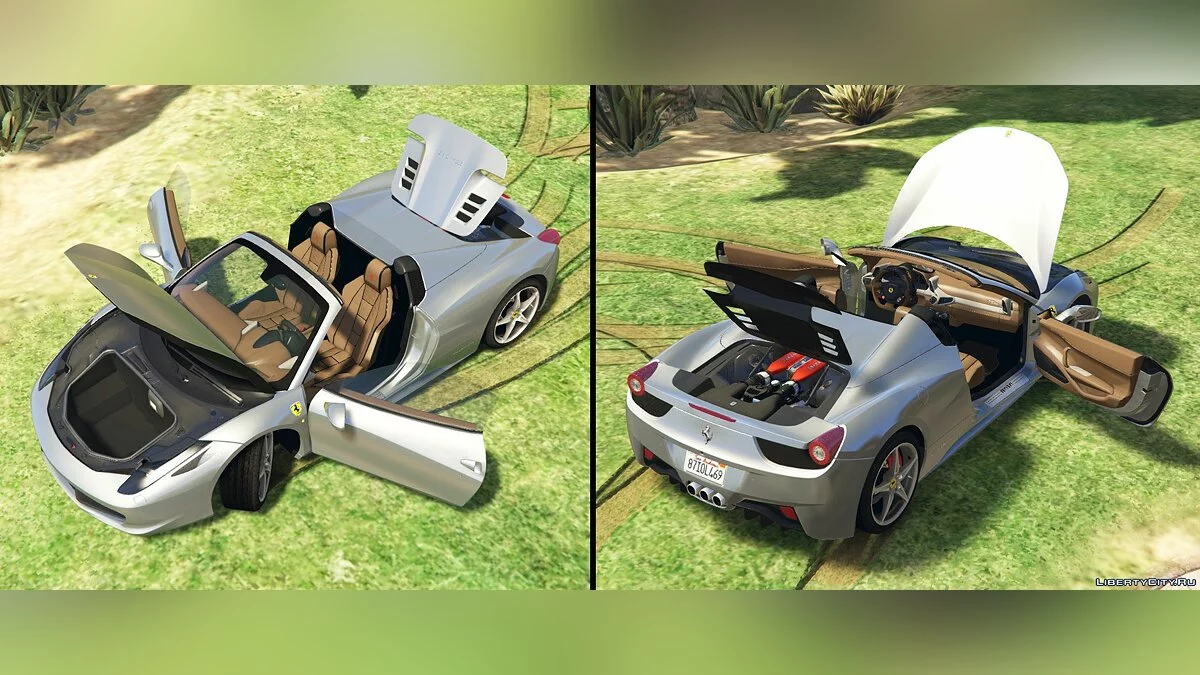 Ferrari 458 Italia & Spider (2 Cars Pack) [Add-On / Replace | Tuning | Livery] 2.5 / GTA 5