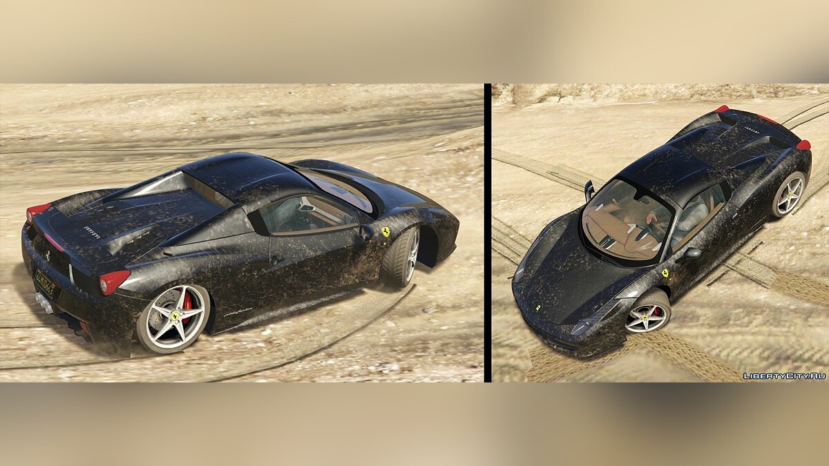 Скачать Ferrari 458 Italia & Spider (2 Cars Pack) [Add-On / Replace |  Tuning | Livery] 2.6 для GTA 5