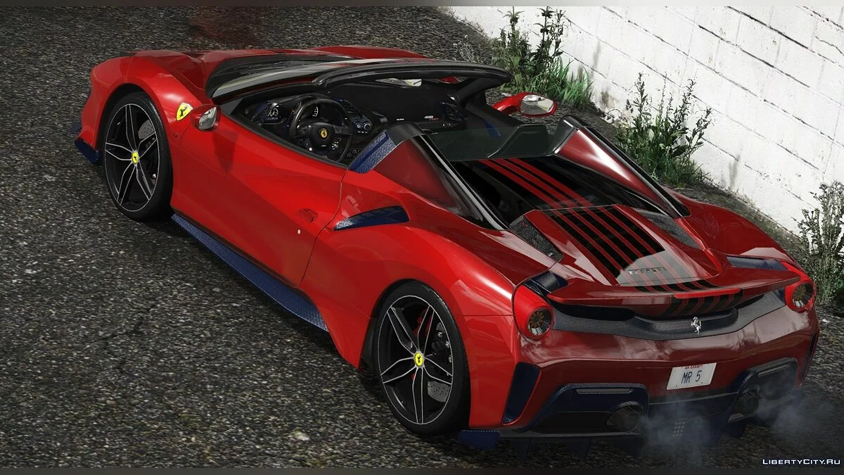2019 Ferrari 488 Pista SPIDER [Animated Roof][ADD-On/Template] 1.0 / GTA 5