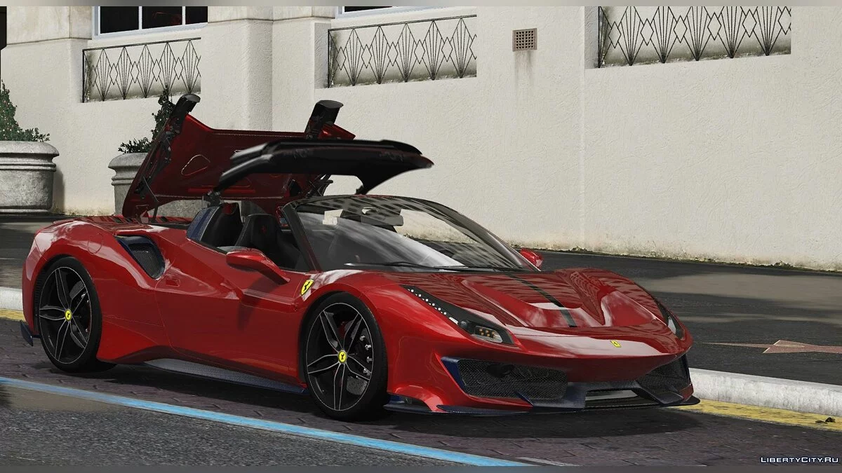 2019 Ferrari 488 Pista SPIDER [Animated Roof][ADD-On/Template] 1.0 / GTA 5