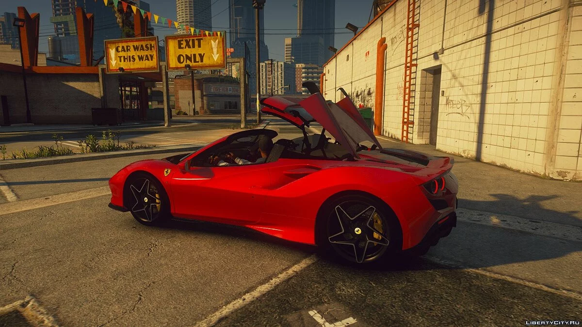 2021 Ferrari F8 Spider [Add-On | Animated Roof | Extra Roof] 1.2 (Final) / GTA 5