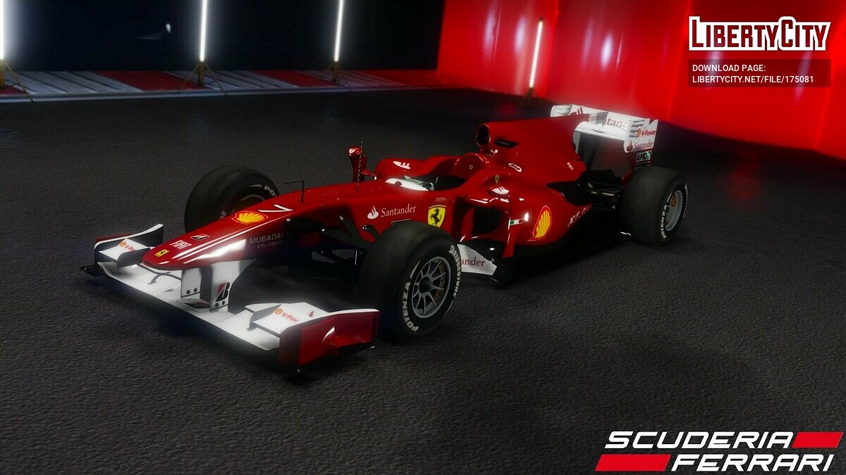 Скачать 2010 Ferrari F10 v1.0 для GTA 5