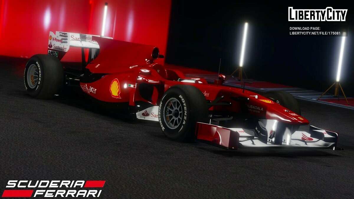 Скачать 2010 Ferrari F10 v1.0 для GTA 5