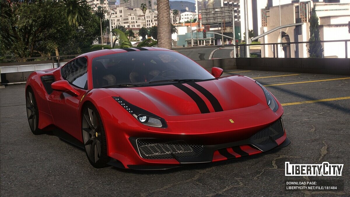 Скачать Ferrari 488 Pista 2019 для GTA 5