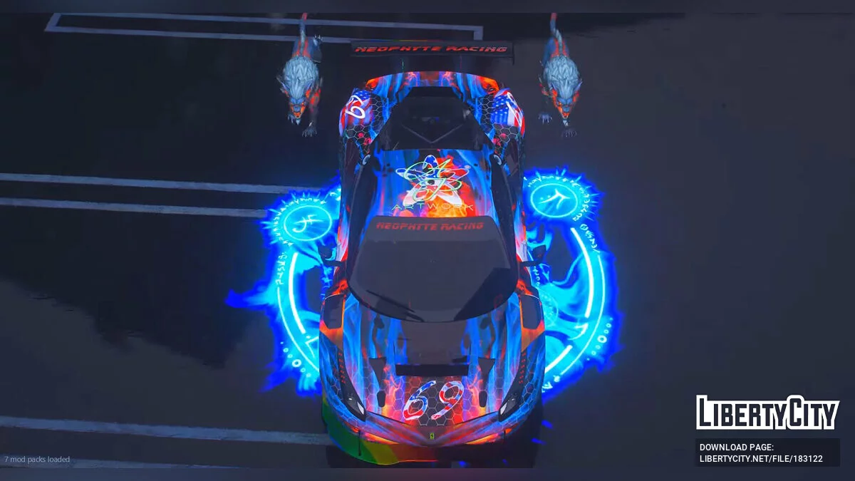 Ferrari 488 GT3 Wolf Edition / GTA 5