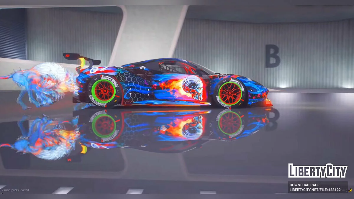 Ferrari 488 GT3 Wolf Edition / GTA 5