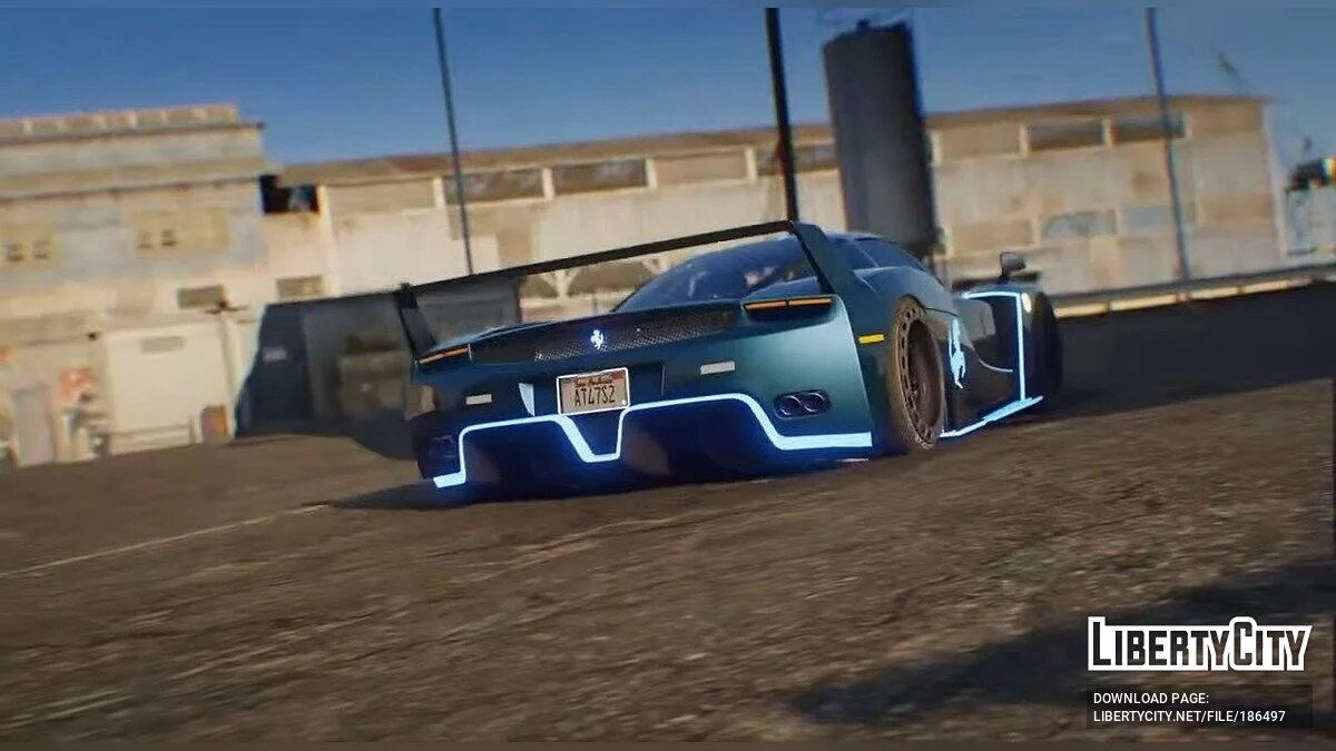 Ferrari Enzo Blue Animated / GTA 5