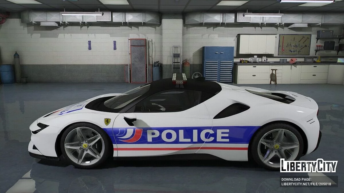 Ferrari SF90 Police Nationale v1.0 / GTA 5