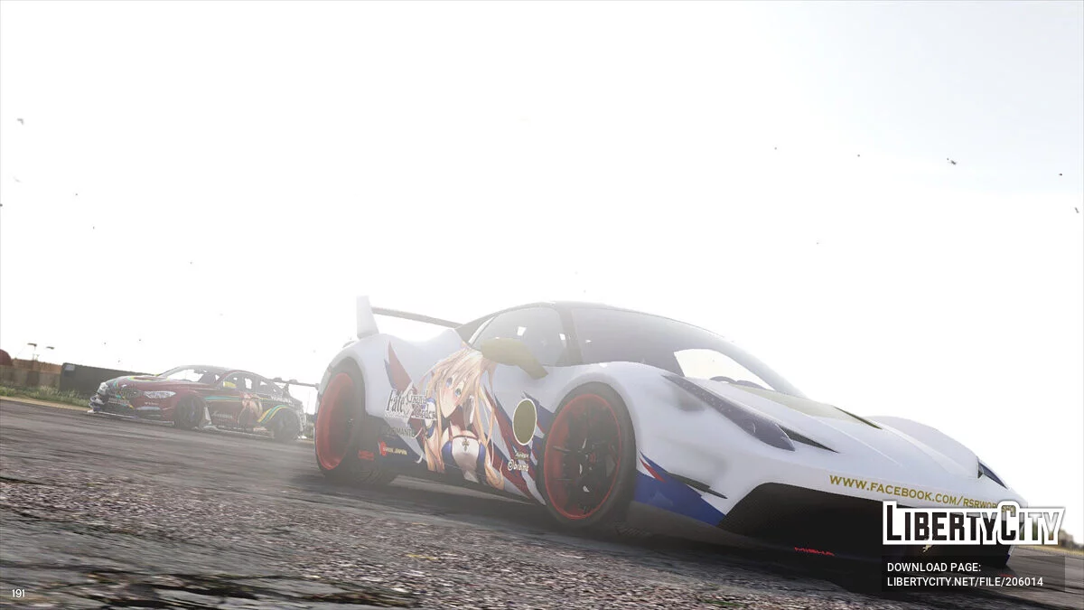 Bradamante Ferrari 458 Italia Misha Design Itasha / GTA 5