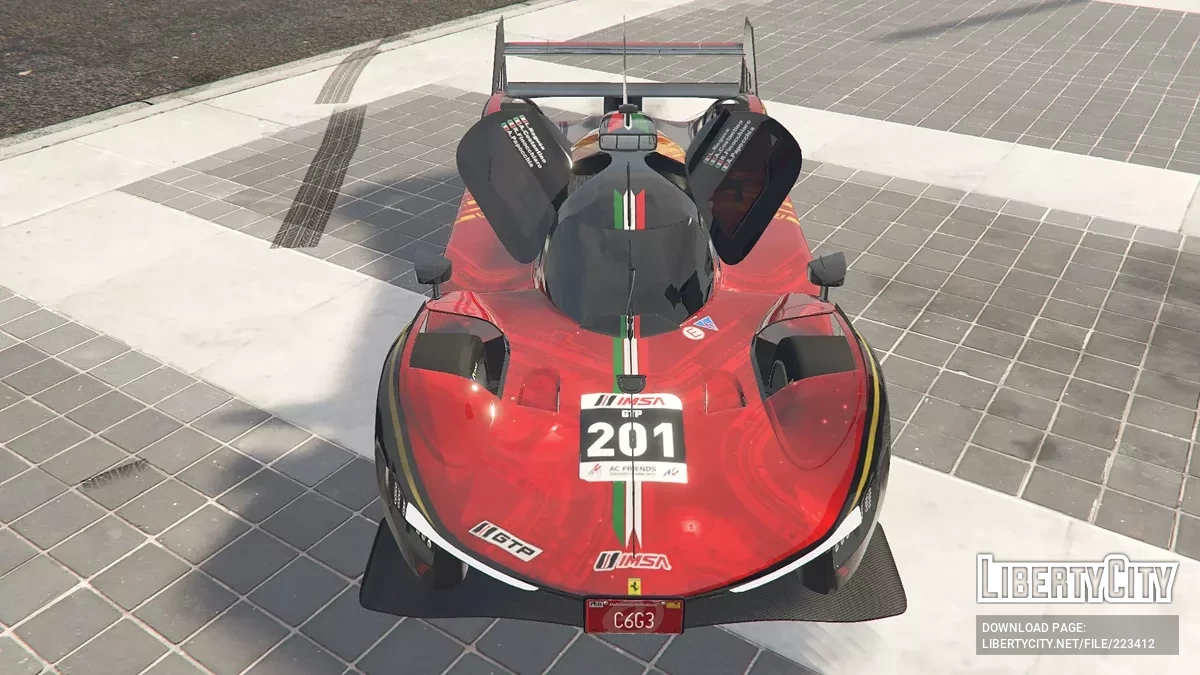 Ferrari 499P Le Mans Hypercar [Дополнение | Ливрея] 1.0 / GTA 5