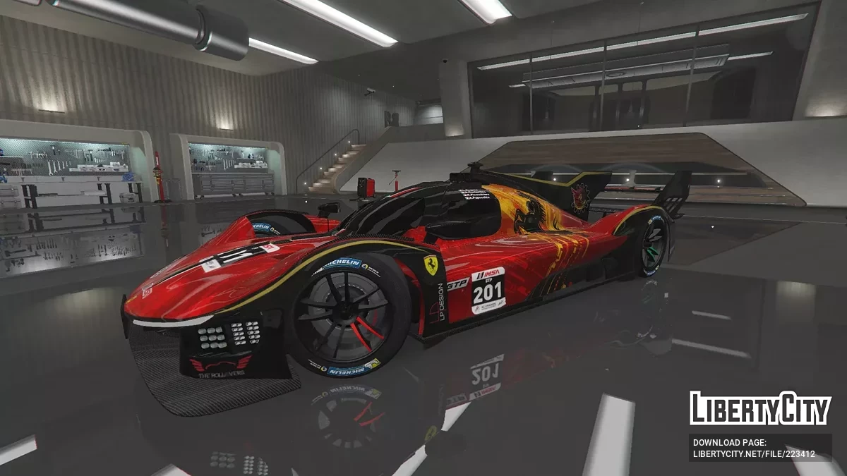 Ferrari 499P Le Mans Hypercar [Дополнение | Ливрея] 1.0 / GTA 5