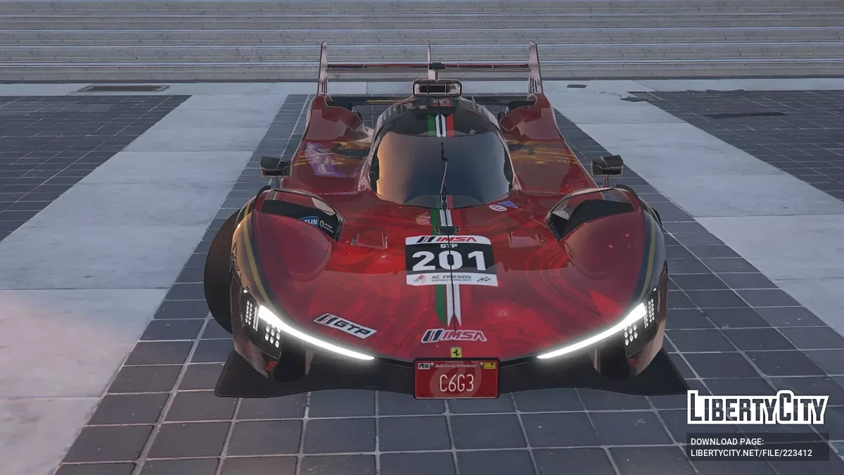 Ferrari 499P Le Mans Hypercar [Дополнение | Ливрея] 1.0 / GTA 5