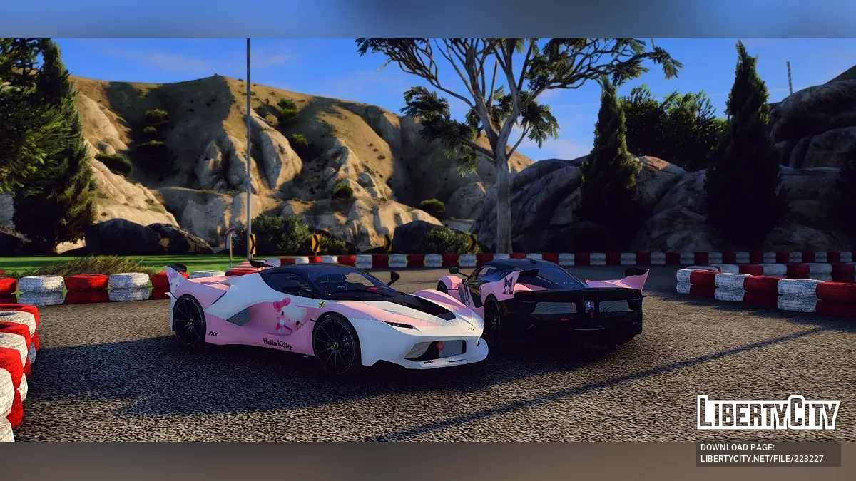 Ливрея Hello Kitty для Ferrari / GTA 5