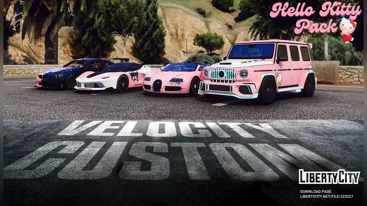 Ливрея Hello Kitty для Ferrari / GTA 5