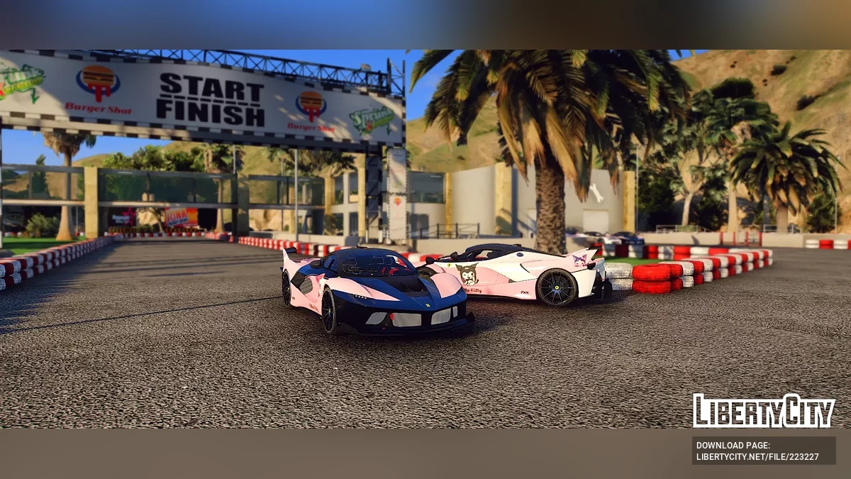 Ливрея Hello Kitty для Ferrari / GTA 5