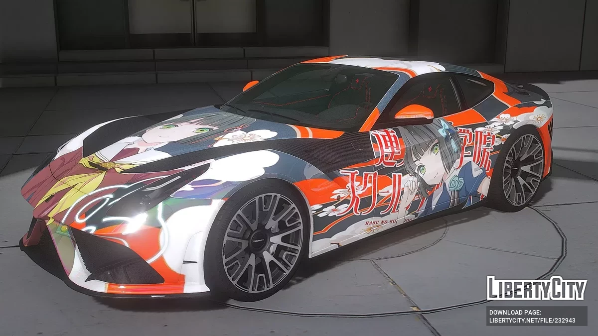 2013 Ferrari F12 Stallone Mansory Ginko Momose Link Like Love Live / GTA 5