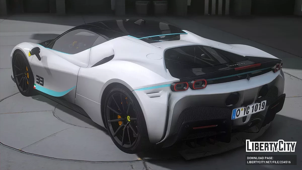 Ferrari SF90 Custom 33 Decal / GTA 5