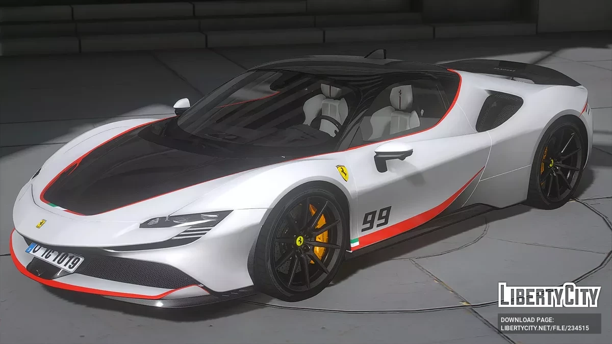 Ferrari SF90 Custom 99 Decal / GTA 5