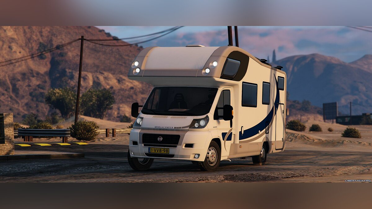 Скачать Fiat Campervan + Bike Trailer 0.1 [BETA] для GTA 5