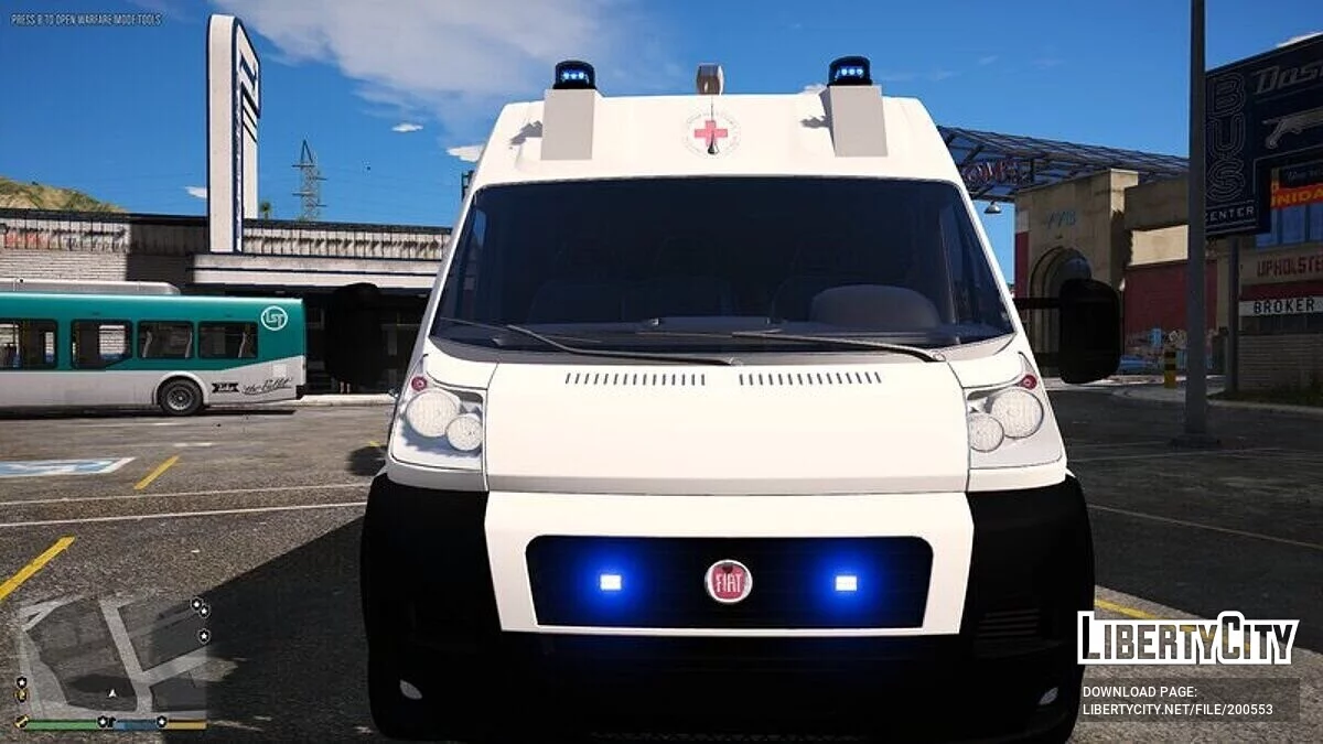 Fiat Ducato - Красный Крест / GTA 5