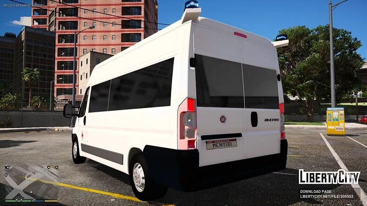 Fiat Ducato - Красный Крест / GTA 5