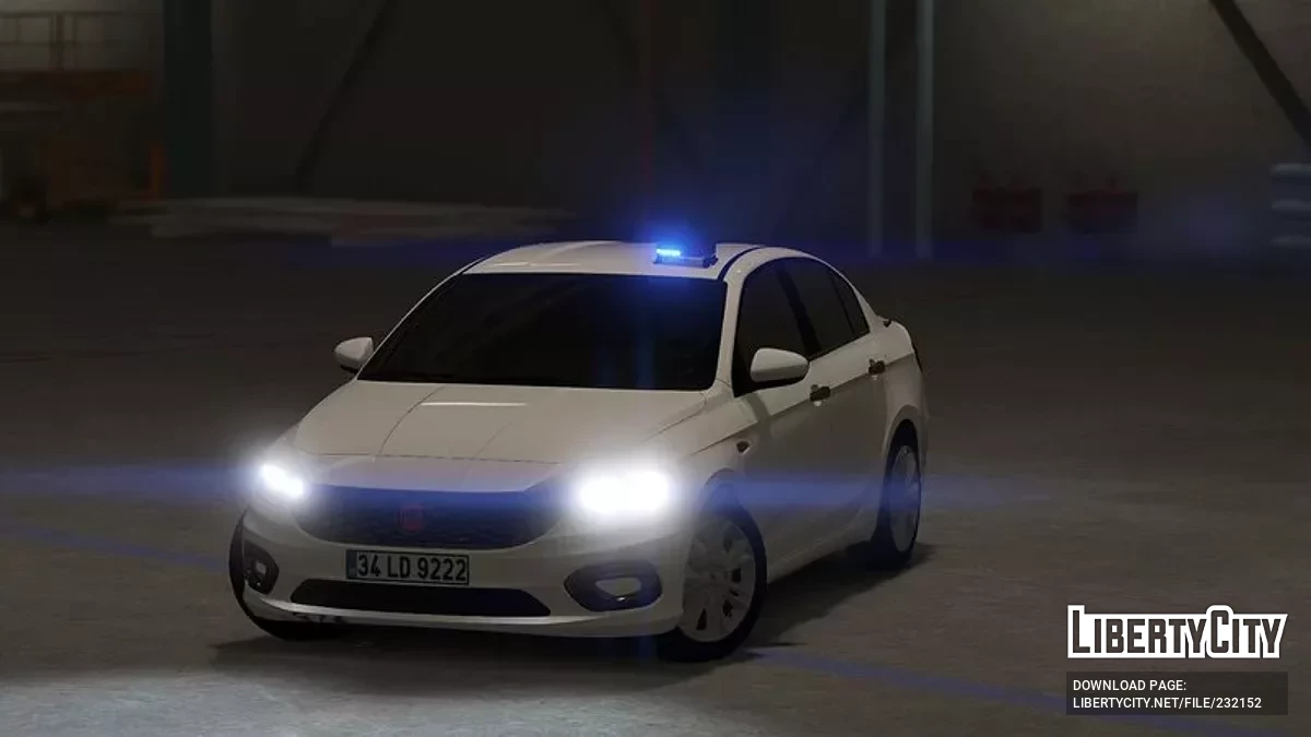 Fiat Egea Unmarked Turkish Police [Replace] [ELS] v2.3 / GTA 5