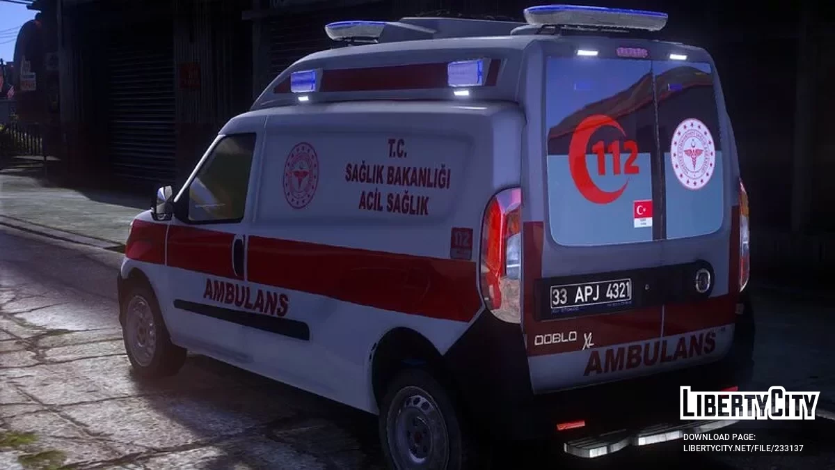 Fiat Doblo Ambulans / GTA 5