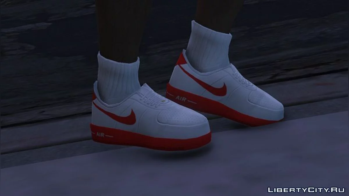 Nike Air Force Low (White/Red) / GTA 5