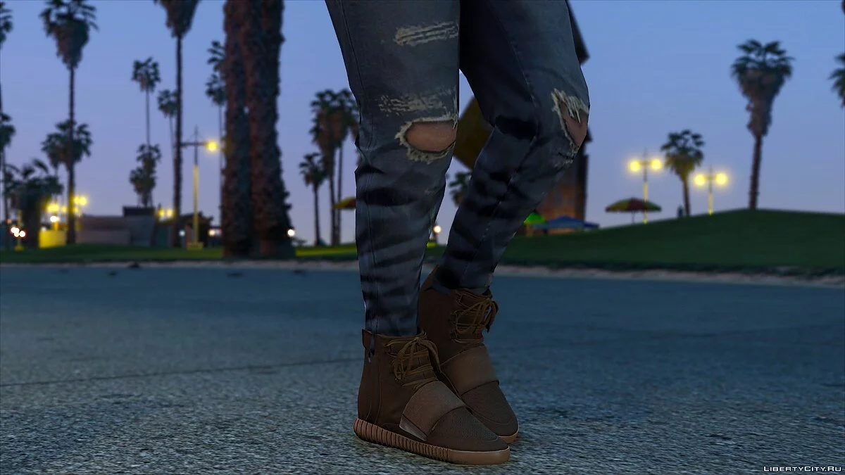 Хайтопы Adidas Yeezy 750 Boost / GTA 5