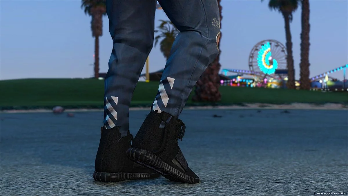 Хайтопы Adidas Yeezy 750 Boost / GTA 5