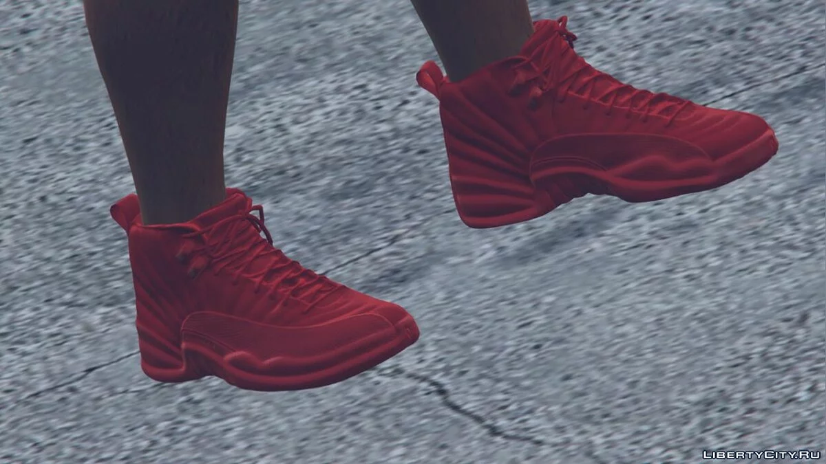 Кроссовки Air Jordan 12's “Gym Red” / GTA 5