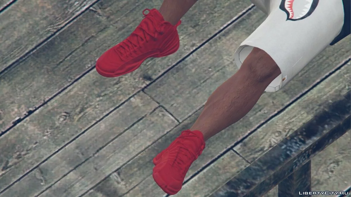 Кроссовки Air Jordan 12's “Gym Red” / GTA 5
