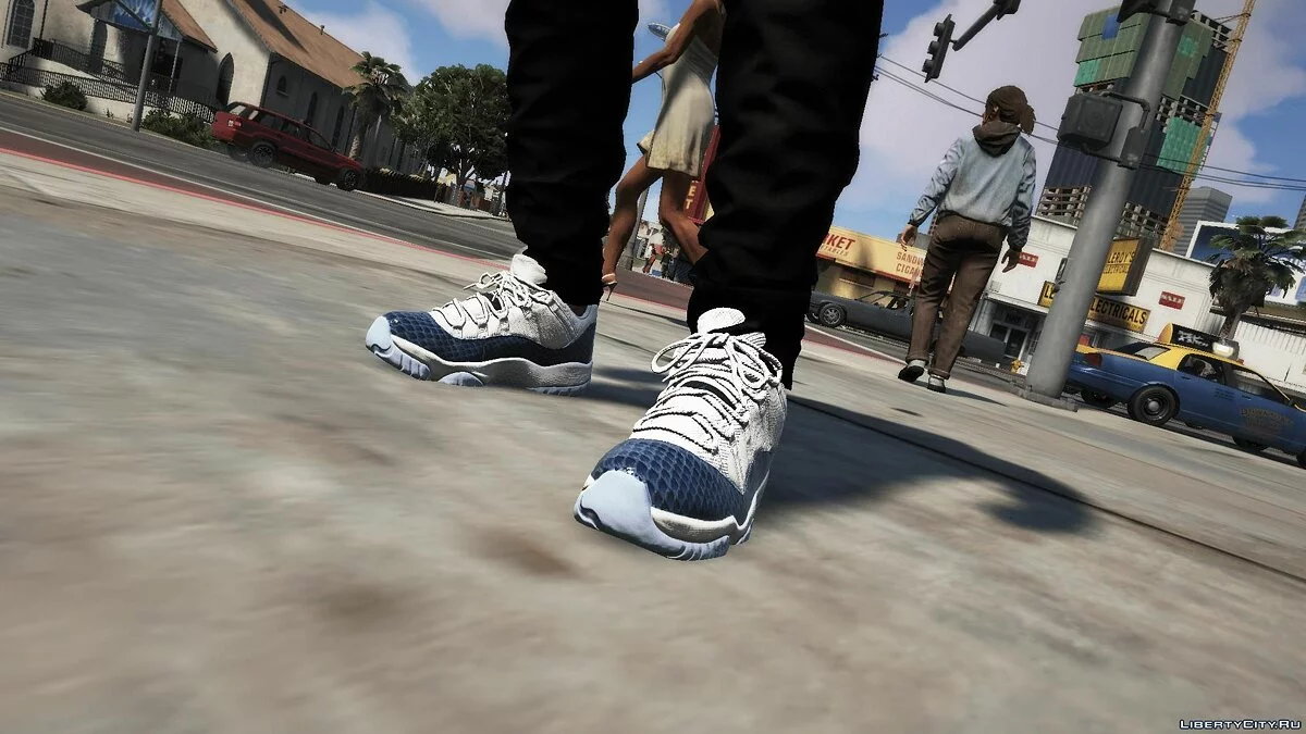 Jordan 11 Low Snakeskin Navy / GTA 5