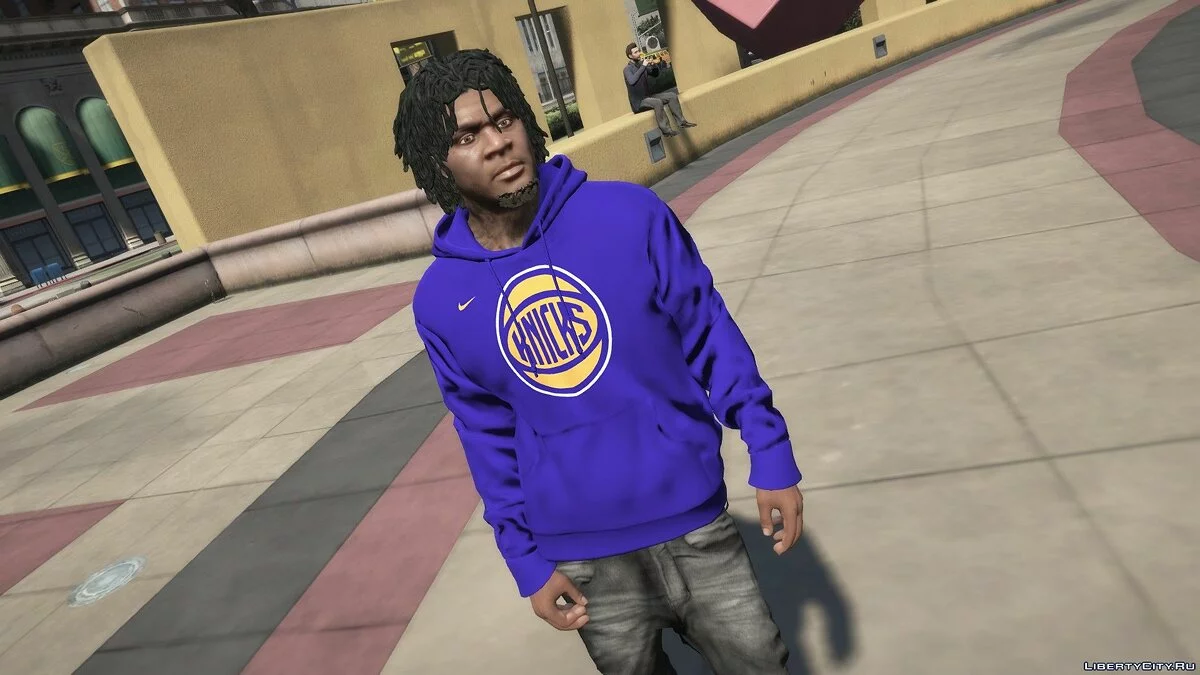 Knicks Foamposite Pro кроссовки и Knicks худи / GTA 5