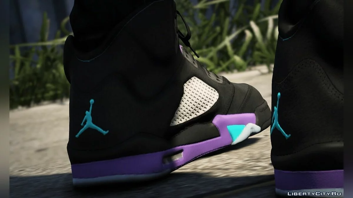 Кроссовки Black Grape Jordan 5's / GTA 5