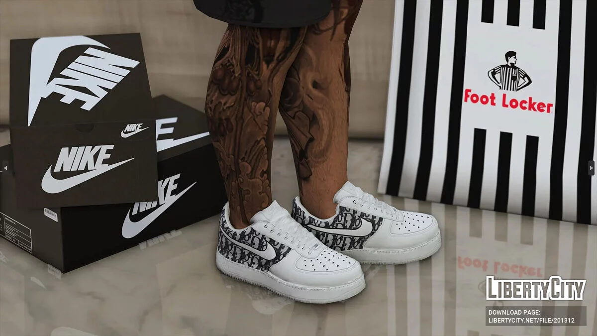 Air Force 1 Low Custom Design «Dior» для MP Male / GTA 5