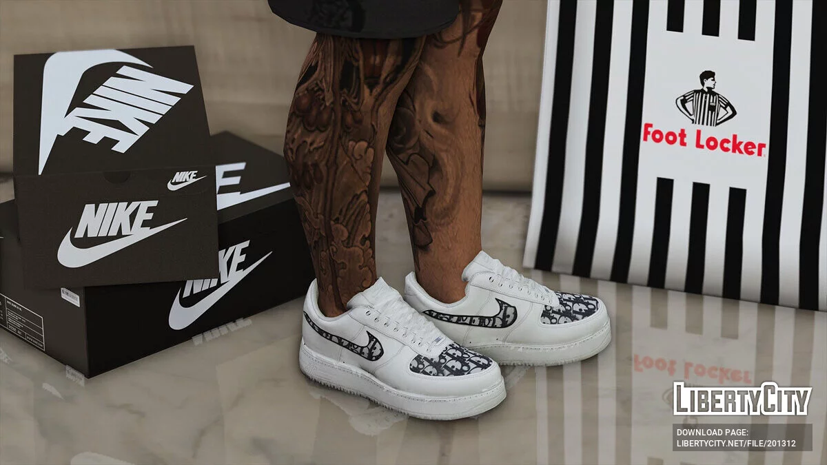 Air Force 1 Low Custom Design «Dior» для MP Male / GTA 5