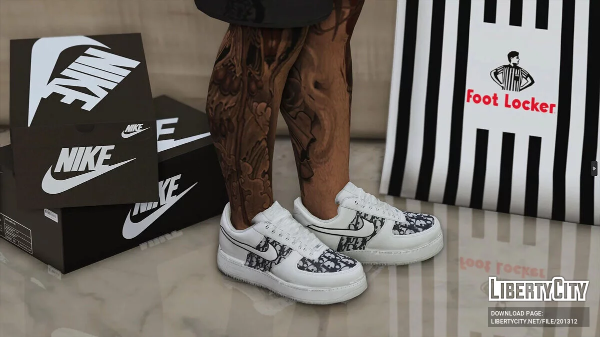 Air Force 1 Low Custom Design «Dior» для MP Male / GTA 5