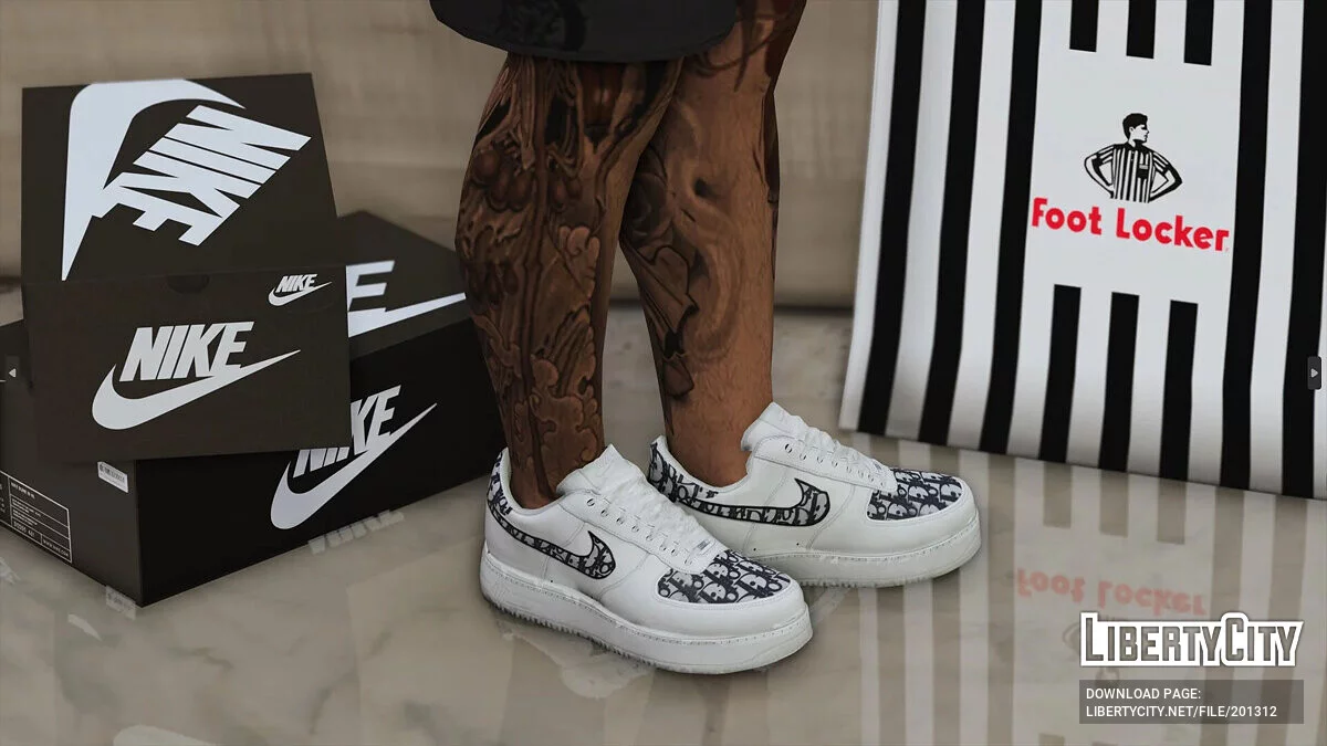 Air Force 1 Low Custom Design «Dior» для MP Male / GTA 5