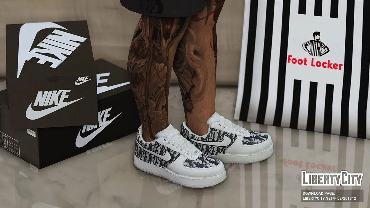 Air Force 1 Low Custom Design «Dior» для MP Male / GTA 5