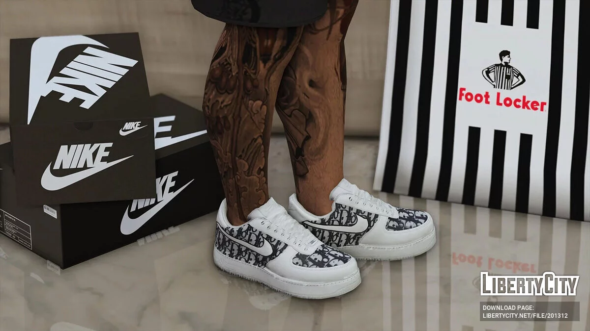 Air Force 1 Low Custom Design «Dior» для MP Male / GTA 5