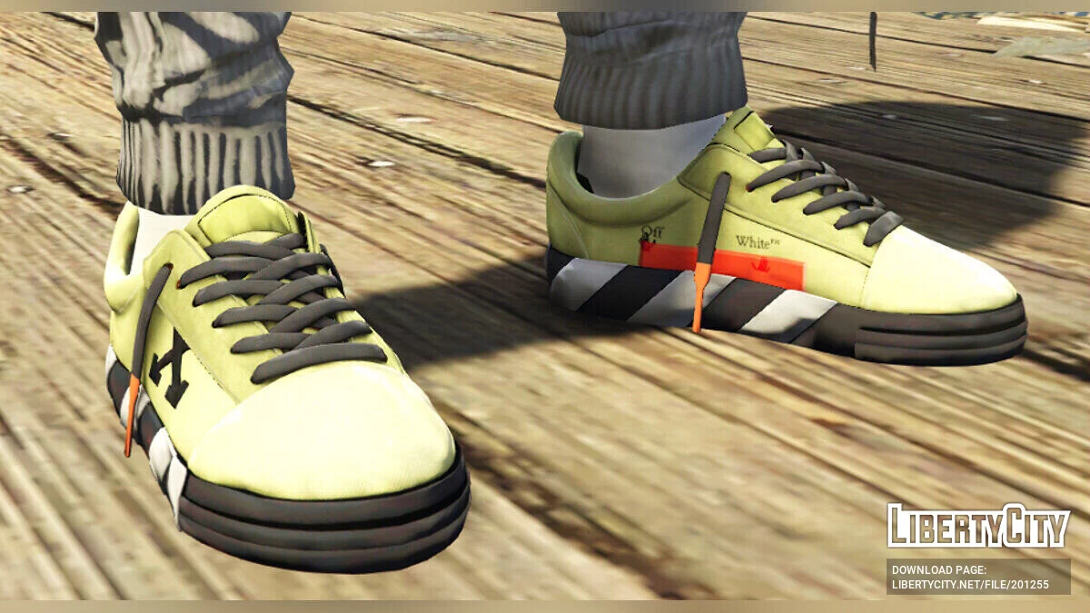 Off White - Low Vulcanized Sneakers для MP Male / GTA 5