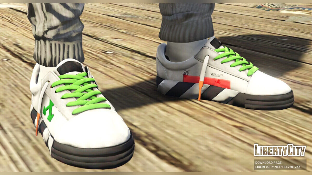 Off White - Low Vulcanized Sneakers для MP Male / GTA 5