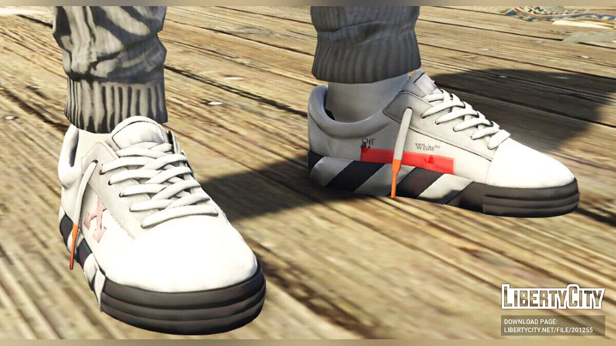 Off White - Low Vulcanized Sneakers для MP Male / GTA 5