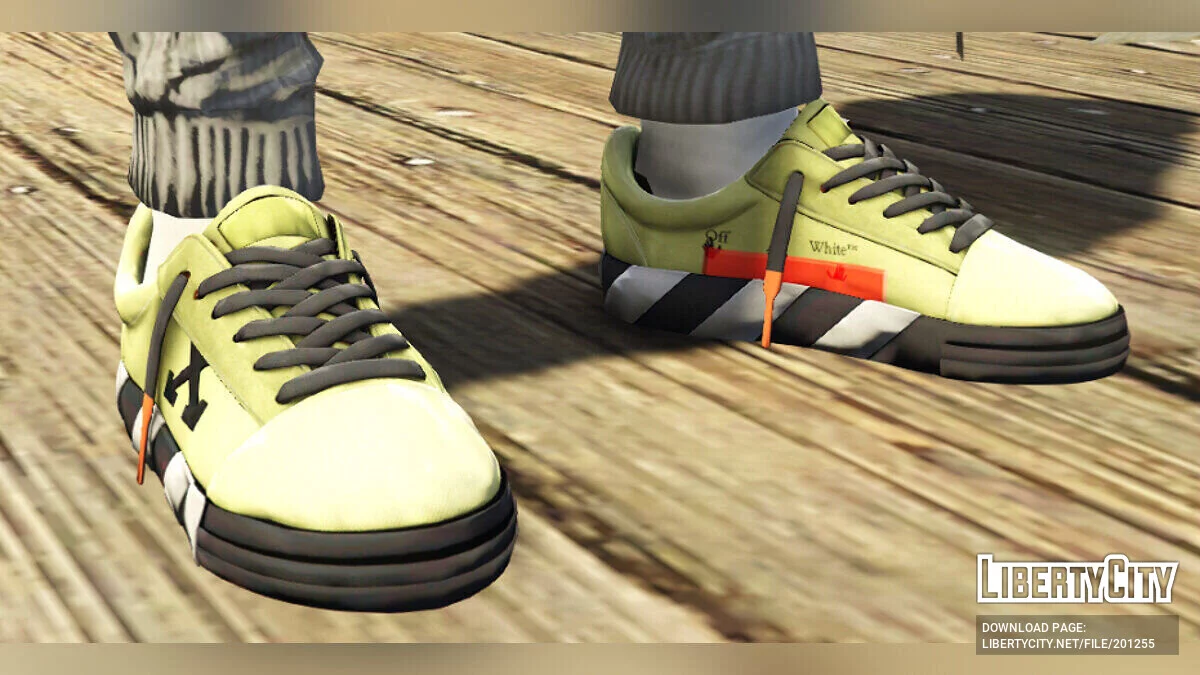 Off White - Low Vulcanized Sneakers для MP Male / GTA 5