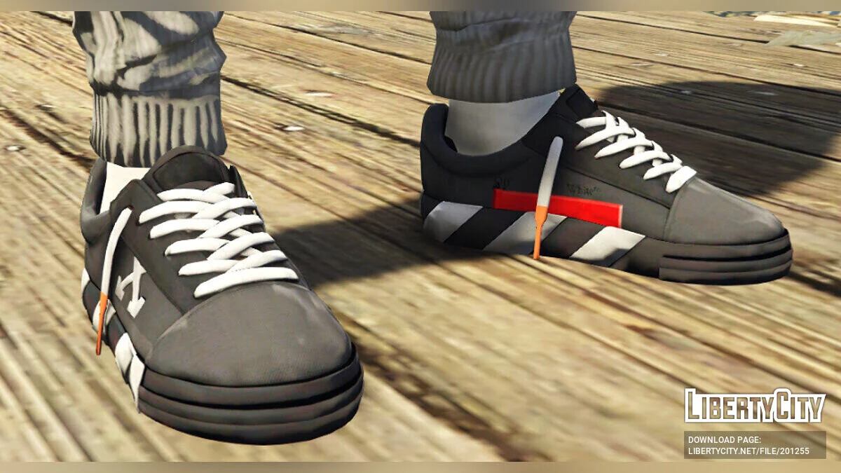 Off White - Low Vulcanized Sneakers для MP Male / GTA 5