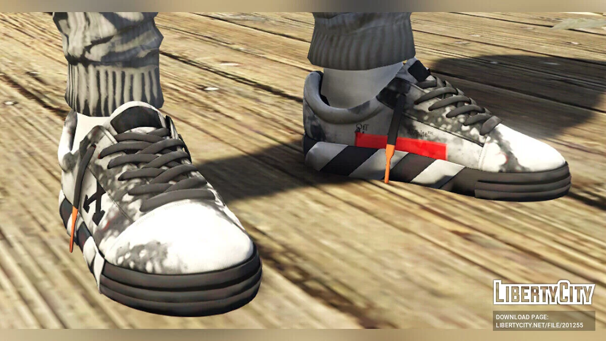 Off White - Low Vulcanized Sneakers для MP Male / GTA 5