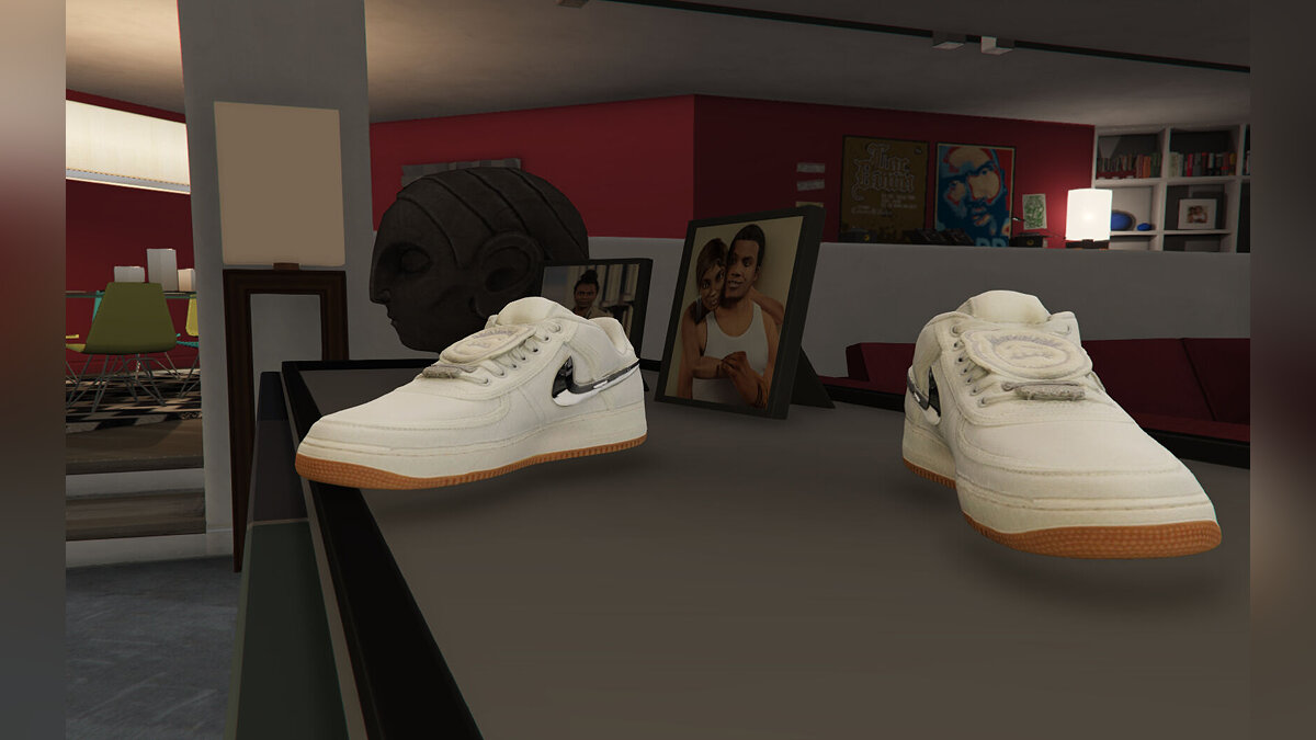 Скачать Travis Scott X Nike Air Force 1 Low Sail [Replace / FiveM / Rage  MP] для GTA 5